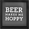 imageMCS 66959 Bar None Cheers Wine Cork Holder Shadowbox 10quotx10quot BrownHoppy Beer