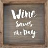 imageMCS 66959 Bar None Cheers Wine Cork Holder Shadowbox 10quotx10quot BrownWine Saves The Day