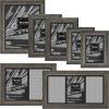 imageMCS 85x11 Inch Asher Wood Document Frame Gray Woodgrain 669677 Piece Asst Frame Set