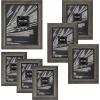 imageMCS 85x11 Inch Asher Wood Document Frame Gray Woodgrain 669677 Piece Frame Set