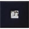 imageMCS Expandable 10  Page inserts Fabric Scrapbook Album with Photo Opening Cover and 8 x 8 Inch Pages 96 x 85 Inch Black