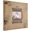 imageMCS Expandable 10Page Glitter Scrapbook Album with Photo Opening Cover and 12 x 12 Inch Pages 135 x 125 Inch Black DiamondBrown