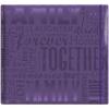 imageMCS Expandable 10Page Glitter Scrapbook Album with Photo Opening Cover and 12 x 12 Inch Pages 135 x 125 Inch Black DiamondPurple