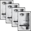 imageMCS Framatic Fineline Aluminum Frame Black 8 x 10 in matted to 5 x 7 in 4 pkBlack