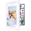 imageMCS Kids Artwork Frame Changeable Magnetic Picture Frame with Storage for Childrens Art 12 x 16 Inch with 9 x 12 Inch Mat BlackWhite