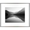 imageMCS Master ampamp Co Foundry Metal 11x14 Picture Frame Display Pictures 85x11 With Mat or 11x14 Without Mat Vertical ampamp Horizontal Wall Hanging Picture Frame for Photos ampamp Posters Black 1PackDark Silver