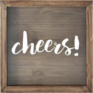 imageMCS 66959 Bar None Cheers Wine Cork Holder Shadowbox 10quotx10quot BrownCheers