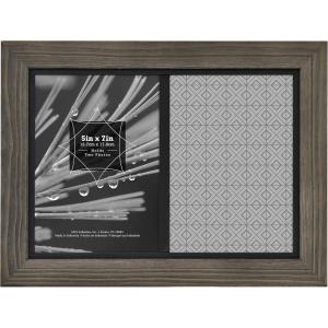imageMCS 85x11 Inch Asher Wood Document Frame Gray Woodgrain 66967Matted to 2  5 x 7