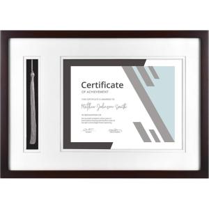 imageMCS Black Graduation Diploma and Tassel Frame 1825x13 Inch Overall SizeExpresso