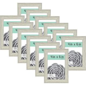 imageMCS Gallery Essential Frame Black Woodgrain 8 x 10 in 6 pkGrey Woodgrain