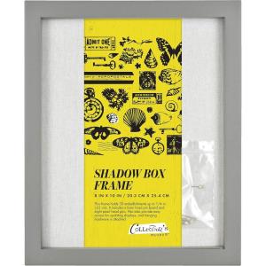 imageMCS Linen Lined Shadow Box Frame 10x10 BlackGrey