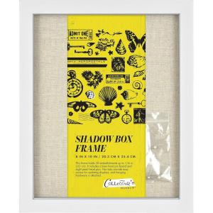 imageMCS Linen Lined Shadow Box Frame 10x10 BlackWhite