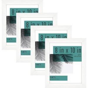 imageMCS Studio Gallery Frame White Woodgrain 8 x 10 in  4 pk