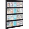 imageMCS 16x20 Inch Collector Card Wall Display Holds 20 Sports Cards Black 52894