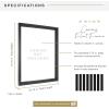 imageMCS Floating Frame with Canvas Included Art Frames for Canvas Paintings with Adhesive Fasteners and Hanging Hardware Black 12 x 16 InchBlack