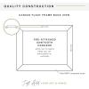 imageMCS Floating Frame with Canvas Included Art Frames for Canvas Paintings with Adhesive Fasteners and Hanging Hardware Black 12 x 16 InchBlack