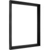 imageMCS Floating Frame with Canvas Included Art Frames for Canvas Paintings with Adhesive Fasteners and Hanging Hardware Black 12 x 16 InchBlack