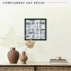 imageMCS Floating Frame with Canvas Included Art Frames for Canvas Paintings with Adhesive Fasteners and Hanging Hardware Black 12 x 16 InchBlack