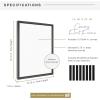 imageMCS Floating Frame with Canvas Included Art Frames for Canvas Paintings with Adhesive Fasteners and Hanging Hardware Black 12 x 16 InchBlack