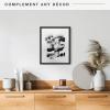 imageMCS Floating Frame with Canvas Included Art Frames for Canvas Paintings with Adhesive Fasteners and Hanging Hardware Black 12 x 16 InchBlack