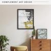 imageMCS Floating Frame with Canvas Included Art Frames for Canvas Paintings with Adhesive Fasteners and Hanging Hardware Black 12 x 16 InchBlack
