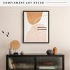 imageMCS Floating Frame with Canvas Included Art Frames for Canvas Paintings with Adhesive Fasteners and Hanging Hardware Black 12 x 16 InchBlack
