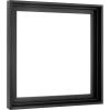 imageMCS Floating Frame with Canvas Included Art Frames for Canvas Paintings with Adhesive Fasteners and Hanging Hardware Black 12 x 16 InchBlack