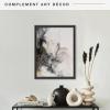 imageMCS Floating Frame with Canvas Included Art Frames for Canvas Paintings with Adhesive Fasteners and Hanging Hardware Black 12 x 16 InchBlack