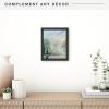 imageMCS Floating Frame with Canvas Included Art Frames for Canvas Paintings with Adhesive Fasteners and Hanging Hardware Black 12 x 16 InchBlack