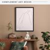 imageMCS Floating Frame with Canvas Included Art Frames for Canvas Paintings with Adhesive Fasteners and Hanging Hardware Black 12 x 16 InchBlack