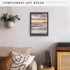 imageMCS Floating Frame with Canvas Included Art Frames for Canvas Paintings with Adhesive Fasteners and Hanging Hardware Black 12 x 16 InchBlack