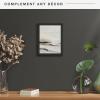 imageMCS Floating Frame with Canvas Included Art Frames for Canvas Paintings with Adhesive Fasteners and Hanging Hardware Black 12 x 16 InchBlack