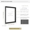 imageMCS Floating Frame with Canvas Included Art Frames for Canvas Paintings with Adhesive Fasteners and Hanging Hardware Black 12 x 16 InchBlack