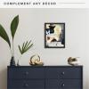 imageMCS Floating Frame with Canvas Included Art Frames for Canvas Paintings with Adhesive Fasteners and Hanging Hardware Black 12 x 16 InchBlack
