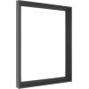 imageMCS Floating Frame with Canvas Included Art Frames for Canvas Paintings with Adhesive Fasteners and Hanging Hardware Black 12 x 16 InchBlack