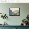 imageMCS Floating Frame with Canvas Included Art Frames for Canvas Paintings with Adhesive Fasteners and Hanging Hardware Black 12 x 16 InchBlack