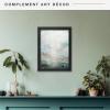 imageMCS Floating Frame with Canvas Included Art Frames for Canvas Paintings with Adhesive Fasteners and Hanging Hardware Black 12 x 16 InchBlack