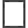 imageMCS Floating Frame with Canvas Included Art Frames for Canvas Paintings with Adhesive Fasteners and Hanging Hardware Black 12 x 16 InchBlack