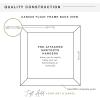imageMCS Floating Frame with Canvas Included Art Frames for Canvas Paintings with Adhesive Fasteners and Hanging Hardware Black 12 x 16 InchBlack