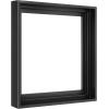 imageMCS Floating Frame with Canvas Included Art Frames for Canvas Paintings with Adhesive Fasteners and Hanging Hardware Black 12 x 16 InchBlack