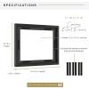 imageMCS Floating Frame with Canvas Included Art Frames for Canvas Paintings with Adhesive Fasteners and Hanging Hardware Black 12 x 16 InchBlack