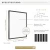imageMCS Floating Frame with Canvas Included Art Frames for Canvas Paintings with Adhesive Fasteners and Hanging Hardware Black 12 x 16 InchBlack