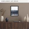 imageMCS Floating Frame with Canvas Included Art Frames for Canvas Paintings with Adhesive Fasteners and Hanging Hardware Black 12 x 16 InchBlack