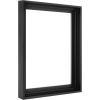 imageMCS Floating Frame with Canvas Included Art Frames for Canvas Paintings with Adhesive Fasteners and Hanging Hardware Black 12 x 16 InchBlack
