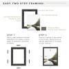 imageMCS Floating Frame with Canvas Included Art Frames for Canvas Paintings with Adhesive Fasteners and Hanging Hardware Black 12 x 16 InchBlack