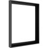 imageMCS Floating Frame with Canvas Included Art Frames for Canvas Paintings with Adhesive Fasteners and Hanging Hardware Black 12 x 16 InchBlack