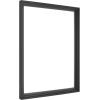 imageMCS Floating Frame with Canvas Included Art Frames for Canvas Paintings with Adhesive Fasteners and Hanging Hardware Black 12 x 16 InchBlack