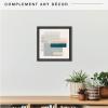 imageMCS Floating Frame with Canvas Included Art Frames for Canvas Paintings with Adhesive Fasteners and Hanging Hardware Black 12 x 16 InchBlack