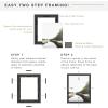 imageMCS Floating Frame with Canvas Included Art Frames for Canvas Paintings with Adhesive Fasteners and Hanging Hardware Black 12 x 16 InchBlack