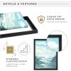 imageMCS Floating Frame with Canvas Included Art Frames for Canvas Paintings with Adhesive Fasteners and Hanging Hardware Black 12 x 16 InchBlack and Gold